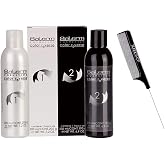 Salerm Cosmetics Color Reverse, Hair Color Remover (w/Sleekshop Stinaface Steel Rat Tail Comb) Remove Haircolor Dye Eraser (Step 1 + Step 2 (7 ounce bottles))