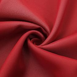 DWCN Red Blackout Valance for Windows Rod Pocket