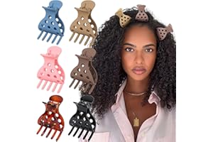 Root Lifting Hair Clips for Volume - Set of 6 Volumizing Claw Clamps for Curly Hair No Crease Voluminous Roots and Bouncy Cur
