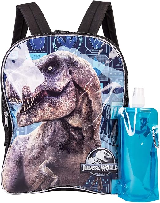 Jurassic World Backpack Combo Set Jurassic Park Boys' 3 Piece