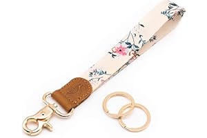 POCKT Lanyard for Keys Wristlet Strap Key Chain Holder for Men and Women - Cool Hand Wrist Lanyards for Keys and Wallets | Bloom