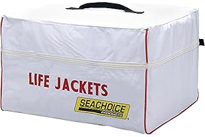 Seachoice Heavy-Duty 6-Capacity Life Jacket, Nylon Storage Bag w/Carrying Handles