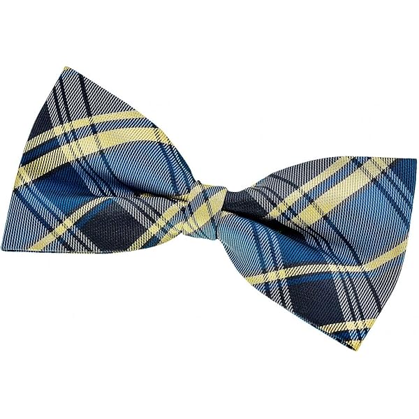 Classic Check Woven Microfiber Pre-tied Bow Tie Green And