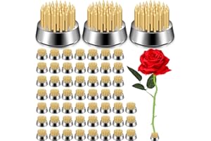 Remerry 48-Piece Mini Round Flower Frogs for Arrangements, Ikebana Decoration Supplies, 23 Mm/ 0.9 Inch in Diameter (Gold)