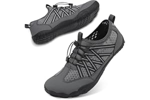 SKASO Barefoot Water Shoes for Women Men Wide Toe Box Lightweight Quick Dry Aqua Socks for Swim Beach Surf Boat Hiking Pool Walking Yoga