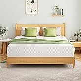EGOHOME King Size Memory Foam Mattress, 12 Inch Bed Mattress in a Box with Cooling Green Tea Gel, Relieve Pressure with Medium Support, CertiPUR-US Certified, 80''L x 76''W, White