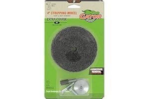 GATOR FINISHING PRODUCTS Gator 4" Drill Mounted Stripping Wheel, Silicon Carbide, Extra Coarse Grit