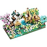 JXRLMB Botanicle Collection Sakura Tree House Micro Blocks Building Set for Adults Friendship Windmill Cherry Blossom Tree Flowers 2 Sets