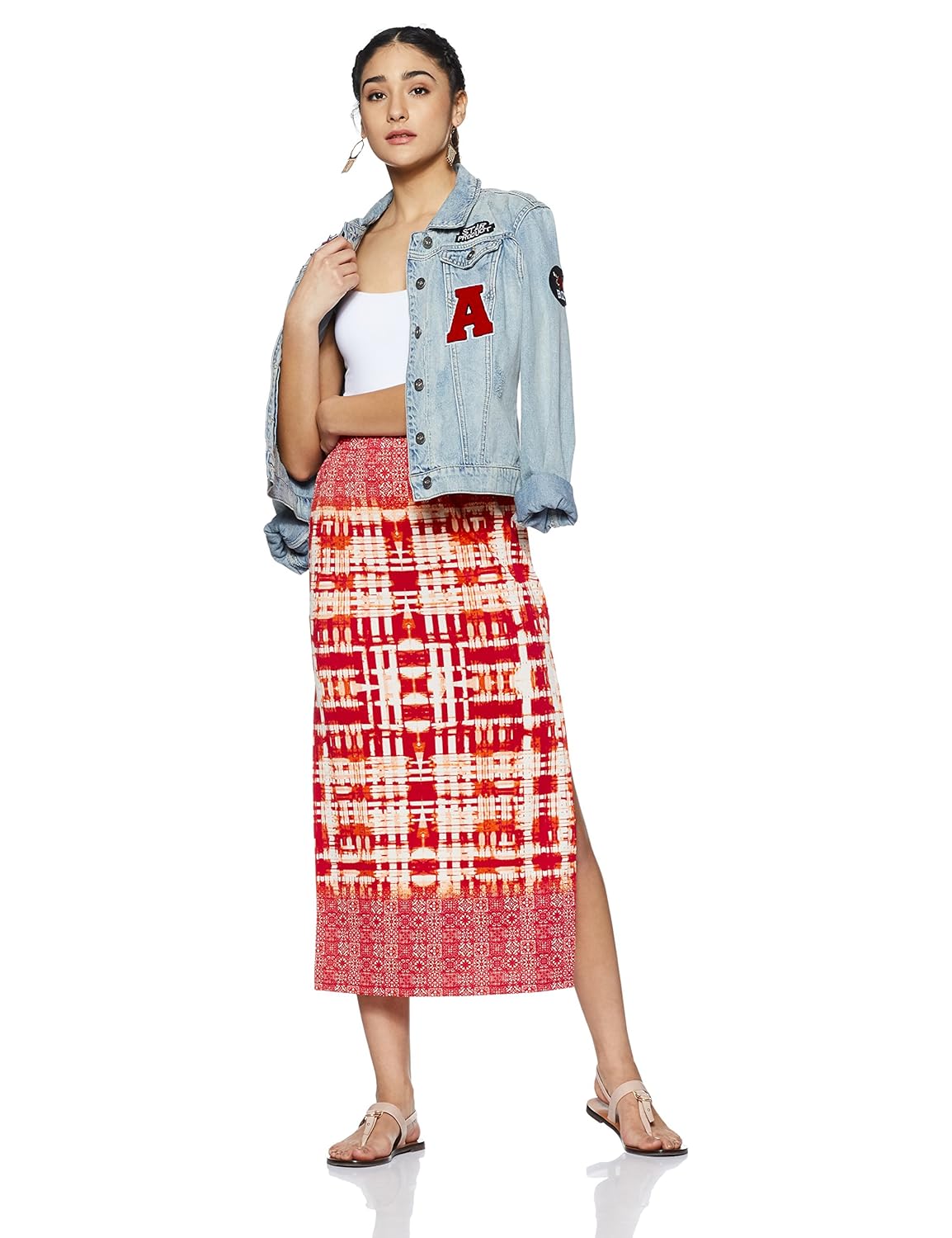 and women's a-line midi skirt