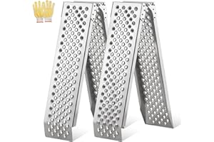 LEMNISCATE Loading Ramps, Portable Aluminum Ramps, 1500lbs Capacity per Pair, Truck Ramp for Lawn Mower, Motorcycles, Trailers, Dirt Bikes, Carts, 63''L x 8.5''W