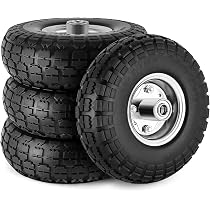 8 Inch Jungle Jim's 2.50-4 Flat Free All Purpose Tires - For Generator, Wagon, Hand Truck