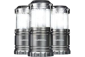 Bell+Howell 3 Pk Multipurpose Camping Lanterns for Power Outage, Emergency Home Failure, Collapsible, Battery Powered, Extrem