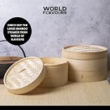 KitchenCraft World of Flavours Bamboo Steamer Basket 2 Tier Beige 2 cm view 7