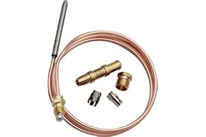 KBZ Thermocoupler for Robertshaw Thermostat Control Pilot Burner Assembly Replacement 1980-036 Snap Fit Universal Thermocouple (36")