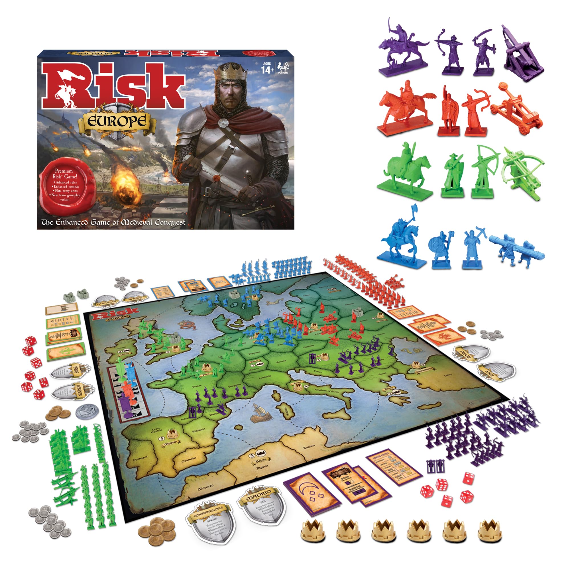 Winning Moves Games Risk Europe, Blue