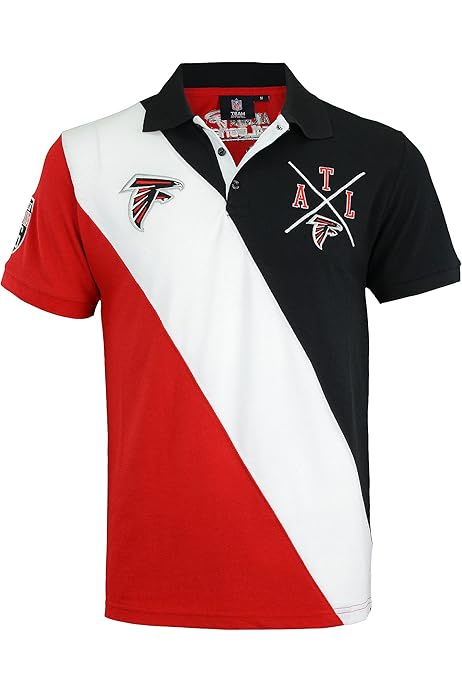 Amazon.com : NFL Men's Diagonal Stripe Polo Shirt, Atlanta Falcons, Large :  Sports \u0026 Outdoors