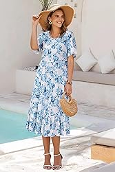 STYLEWORD Women's 2025 Summer Casual Short Sleeve