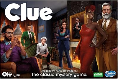 Hasbro Gaming Cluedo Reimagined Classic Detective Board Game 2-6 Players