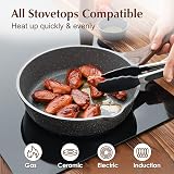 SENSARTE Nonstick Skillet Deep Fry Pan 26 cm 4 Litre with Lid Induction view 3
