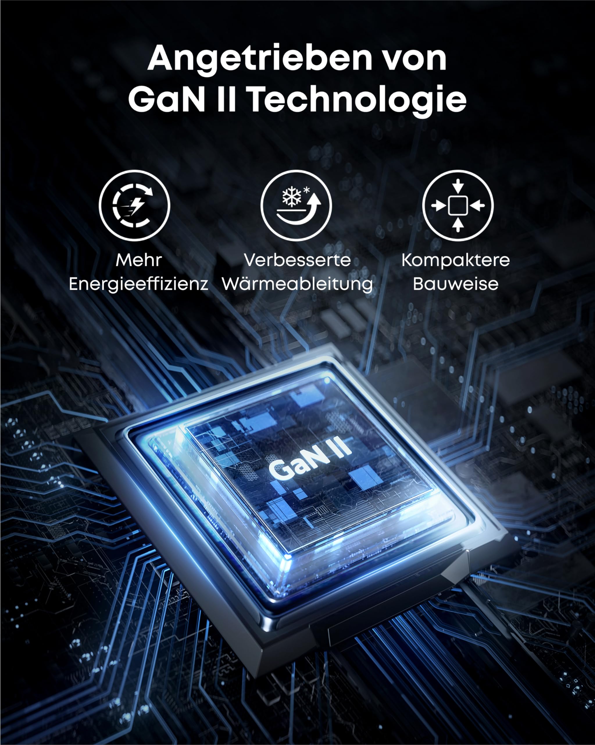 Anker Nano II 65W USB C Ladegerät Netzteil mit Schnellladeleistung, GaN II Technologie, Kompatibel mit MacBook Pro/Air, Galaxy S20/S10, iPhone 17/Pro/iPhone Air/16/15, iPad, Pixel (Schwarz) 6