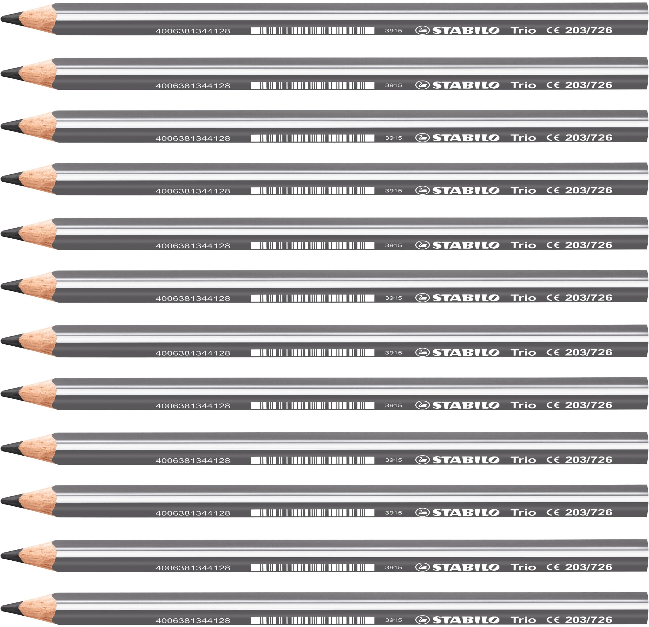 Colouring Pencil - Stablio Trio thick - Grey, Pack of 12 — image 1