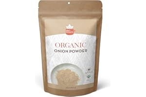 SPICY ORGANIC Onion Powder – 16 oz. – Certified USDA Organic - Non-GMO - White Onion Powder Seasoning for Dressings, Dips, Casseroles, Meat, Poultry, Baking, Sauces, Gravies, and Flavoring for Snacks