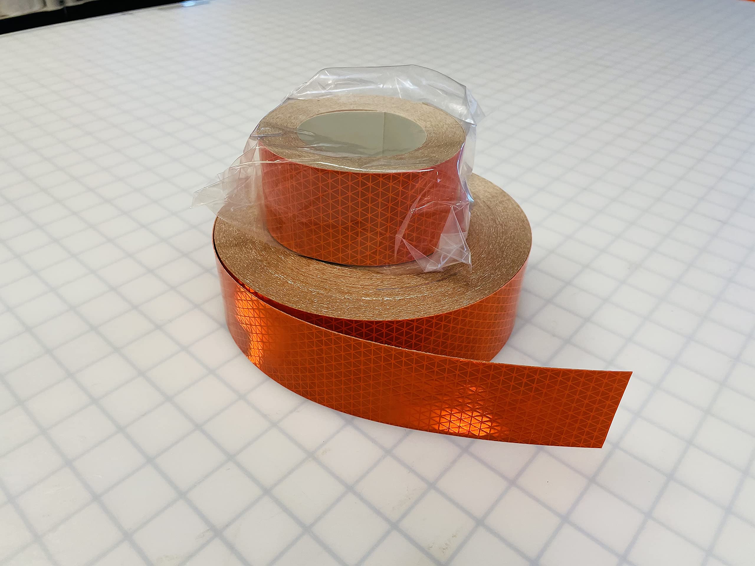 Oralite Microprismatic Conspicuity Tape [Fluorescent Colors] (V98): 2 in. x 15 ft. (Fluorescent Orange)