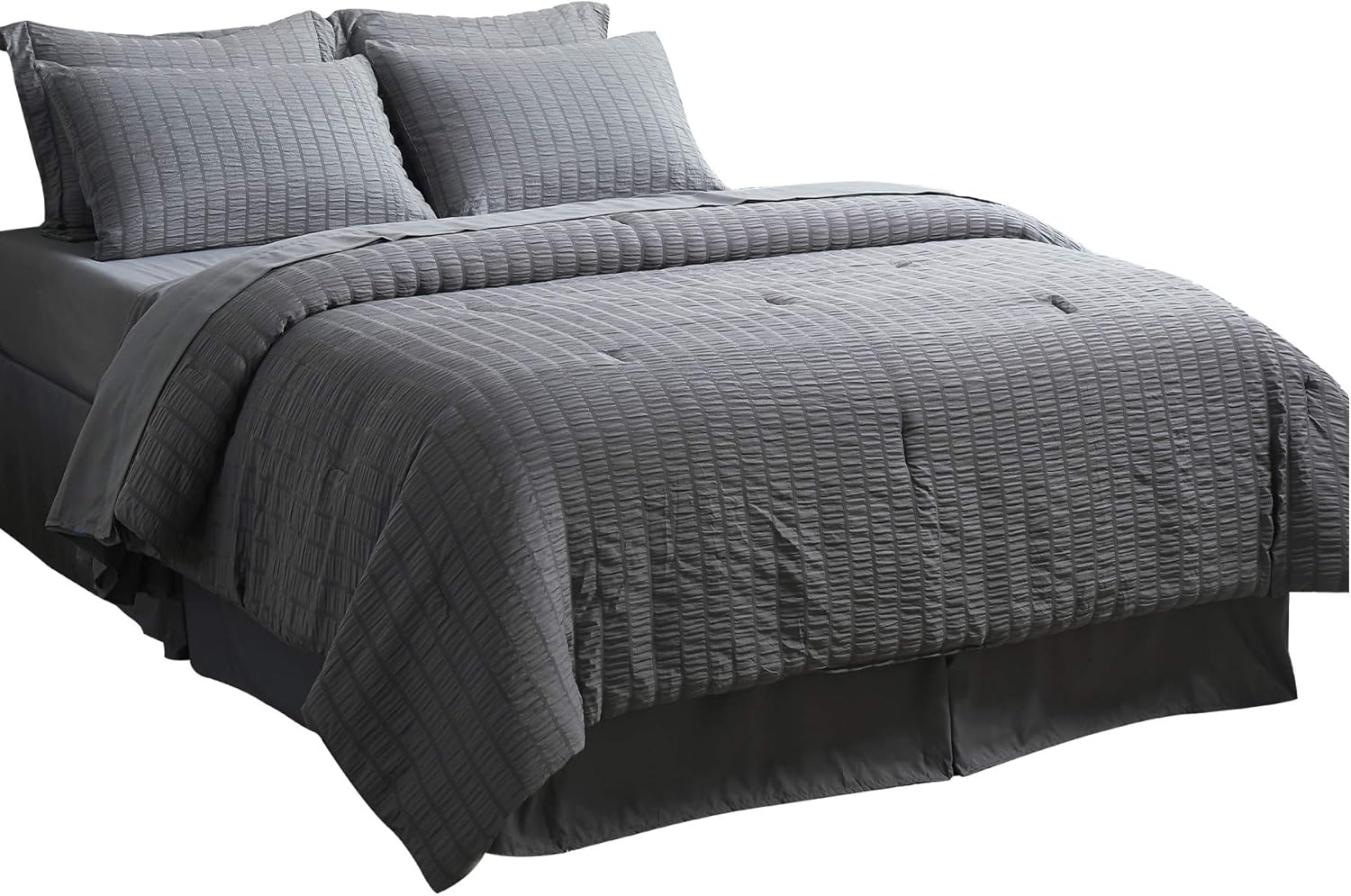 Bedsure Bed in A Bag King Comforter Set 8 Pieces, Soft