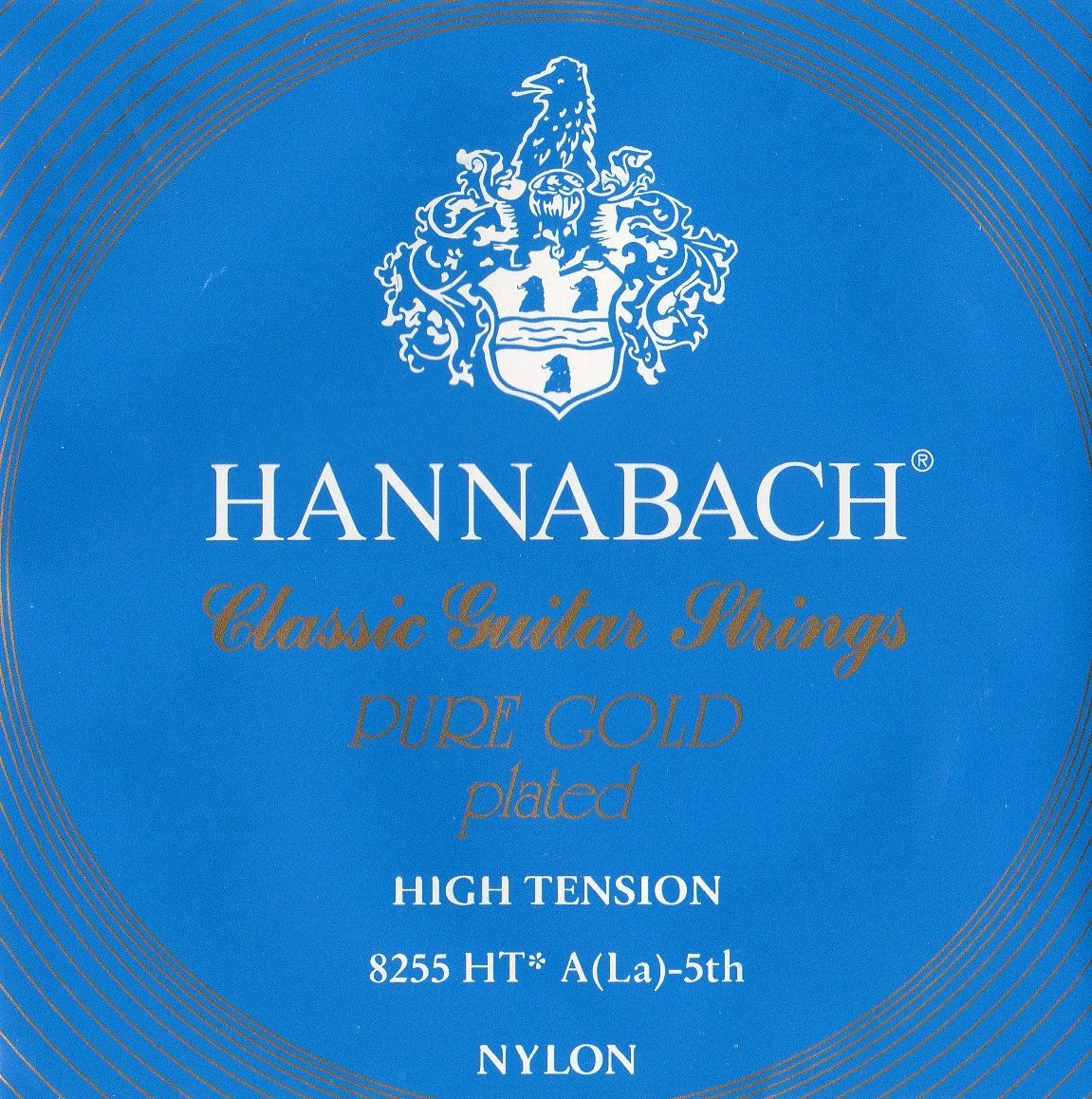 Hannabach Classical Guitar Strings Series 825 High Tension Pure Gold gold-plated - A5w