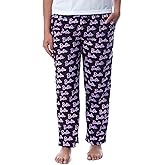 Mattel Womens' Barbie Logo All Over Print Loungewear Sleep Pajama Pants