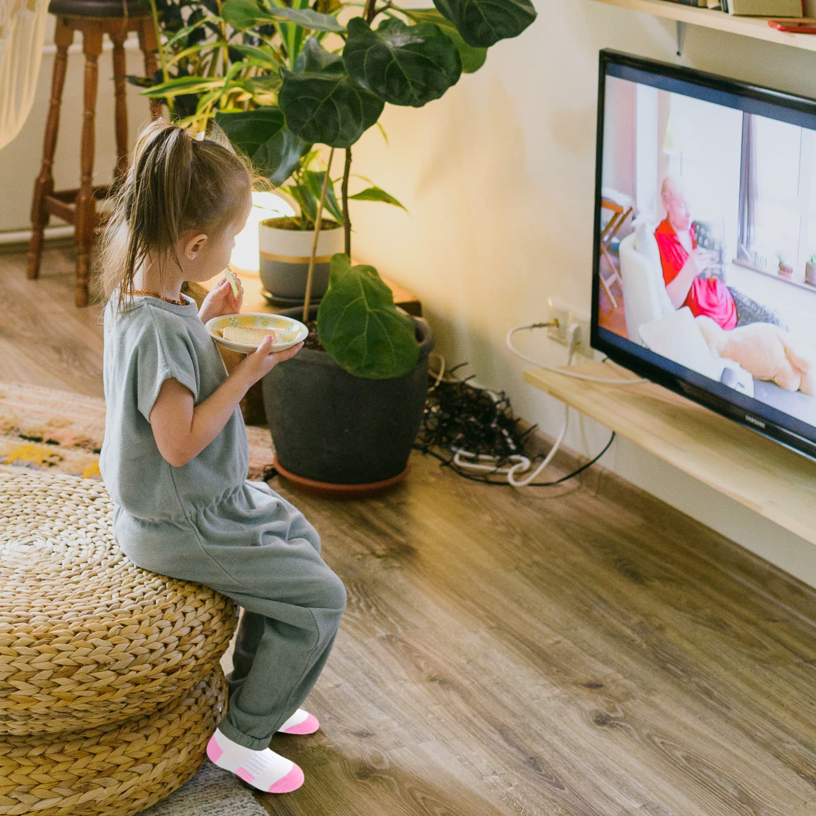 Bemeol Girls Socks 12 Pairs Ankle Athletic Socks Cotton Sports Sock For Little Big Kids