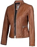 Decrum Disc Leather Moto Jacket Women - Leather