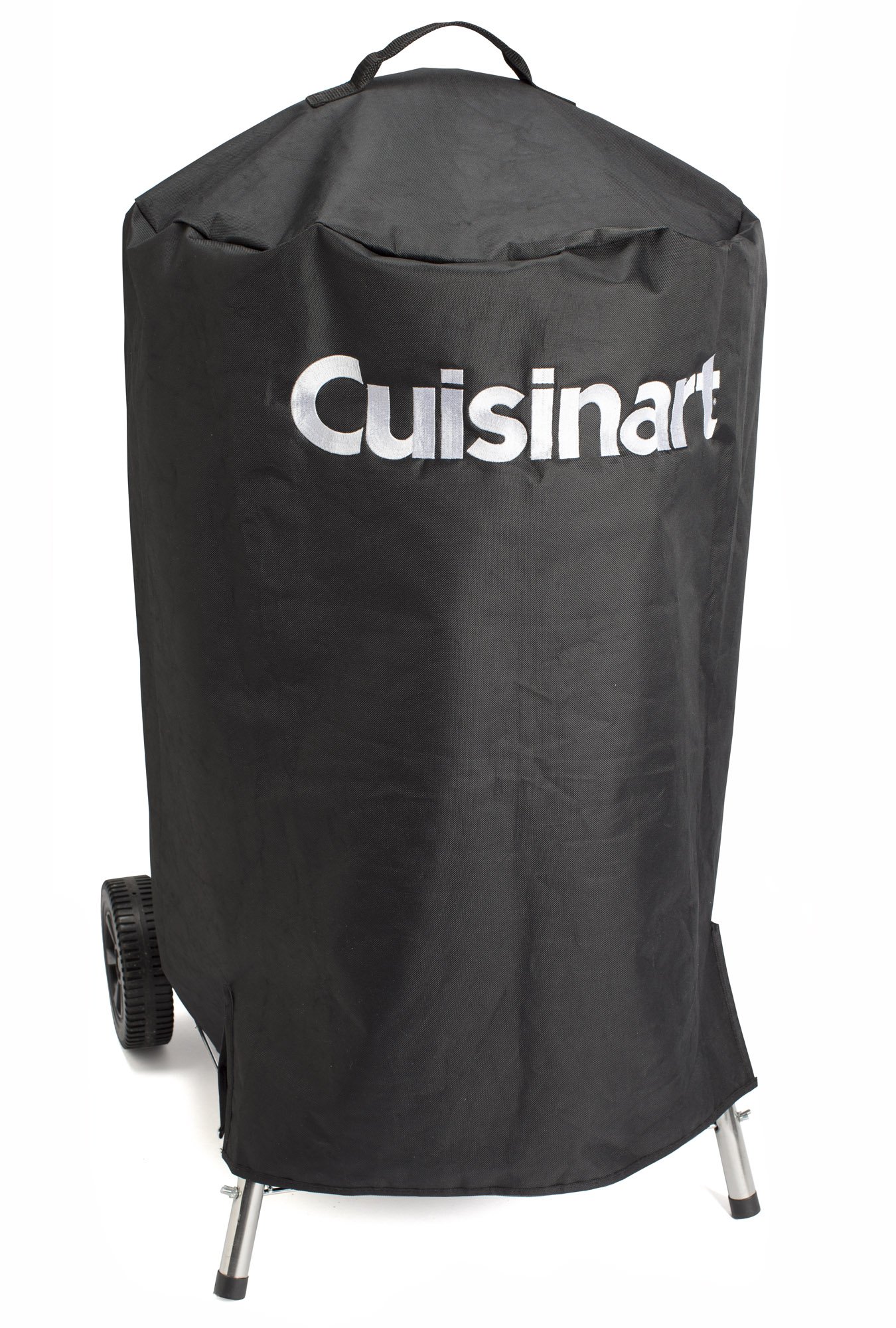 Cuisinart Funda para ahumador y parrilla de 18.0 in, ajuste universal para parrillas, planchas, ahumadores, tela duradera 600D, nailon resistente al agua y a la intemperie, cubierta para barbacoa resistente a los rayos UV y a la decoloración con velcro, c