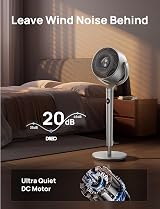 Dreo 40 Inch Smart RGB Pedestal Fan 9 Speeds 6 Modes 120° Oscillation view 4