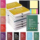 Feifeiya 36 Set Team Gifts for Employee Appreciation Gifts for Coworkers Inspirational Notebook with Sticky Notes Motivational Journals Notepads for Staff Valentines(Colorful)
