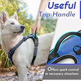 Eagloo Dog Harness Small Adjustable No Pull Reflective Blue S view 5