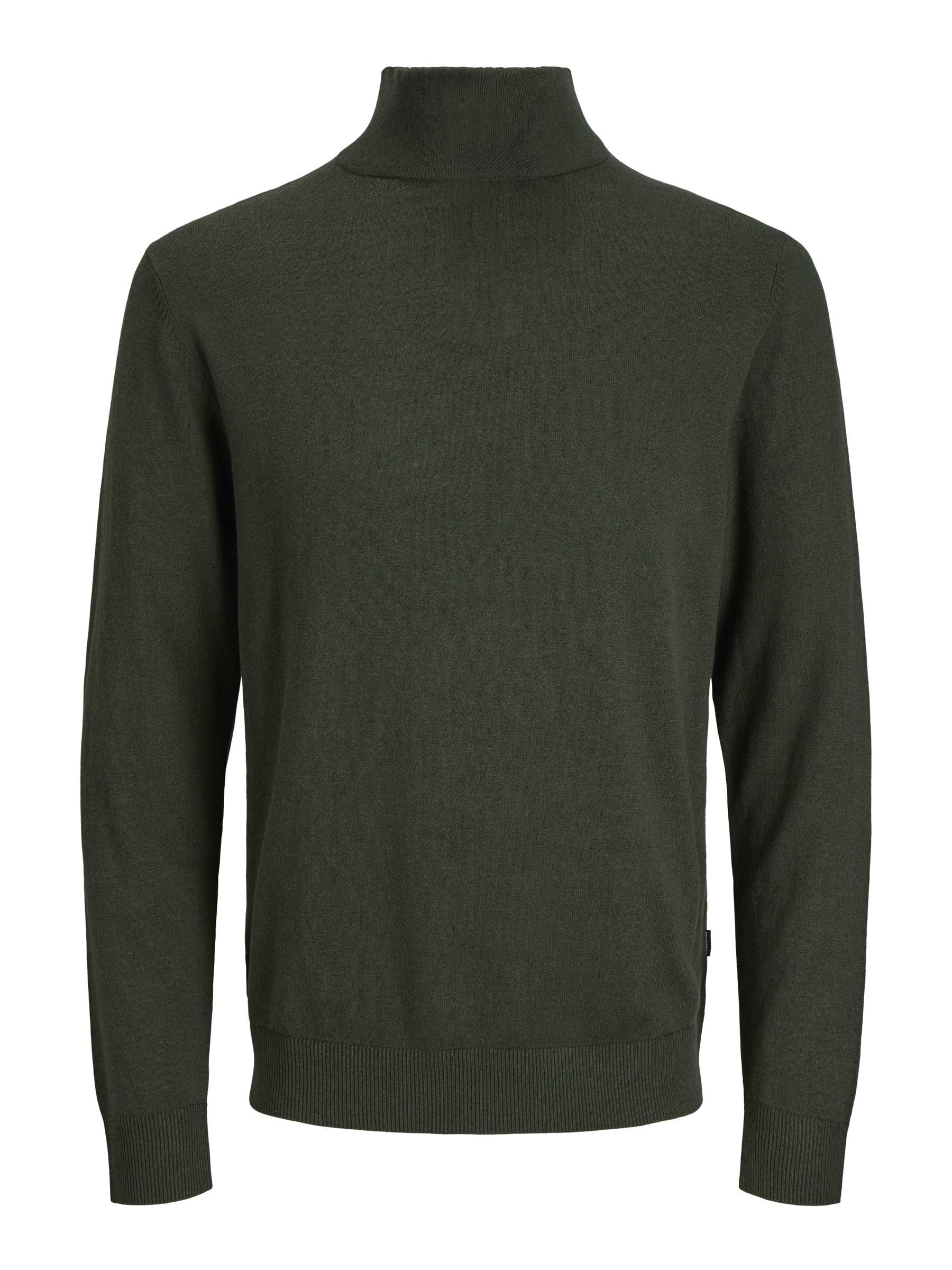 JACK & JONES Male Strickjacke mit Viertelreißverschluss Einfarbig Strickjacke mit Viertelreißverschluss 7