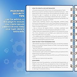 Clever Fox Password Book Spiral – Mini Internet