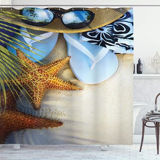 Amazon Com Ambesonne Beach Shower Curtain Dream On The Tropical