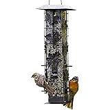 Perky-Pet 336-1SR Squirrel-Be-Gone Bird Feeder, 2LB Squirrel Proof Outdoor Wild Bird Feeder with Weight-Activated Perches