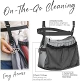 Jomewory Utility Tool Belt Pouch for Women Garden Cleaning Pockets Grey view 5