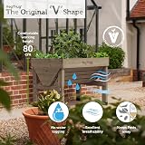 VegTrug Wash Small Grey Raised Bed Planter view 3