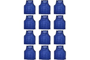 BlueDot Trading Adult & Youth Scrimmage Training Vests for Soccer, Basketball & More – Available in 1, 6, 12, 24 Packs