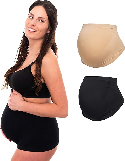 Herzmutter Bauchband Schwangerschaft Seamless Nahtlose Umstandsmode Fur Schwangere Stutzt Und Warmt Den Babybauch Atmungsaktiv Entlastend 3300 Amazon De Bekleidung