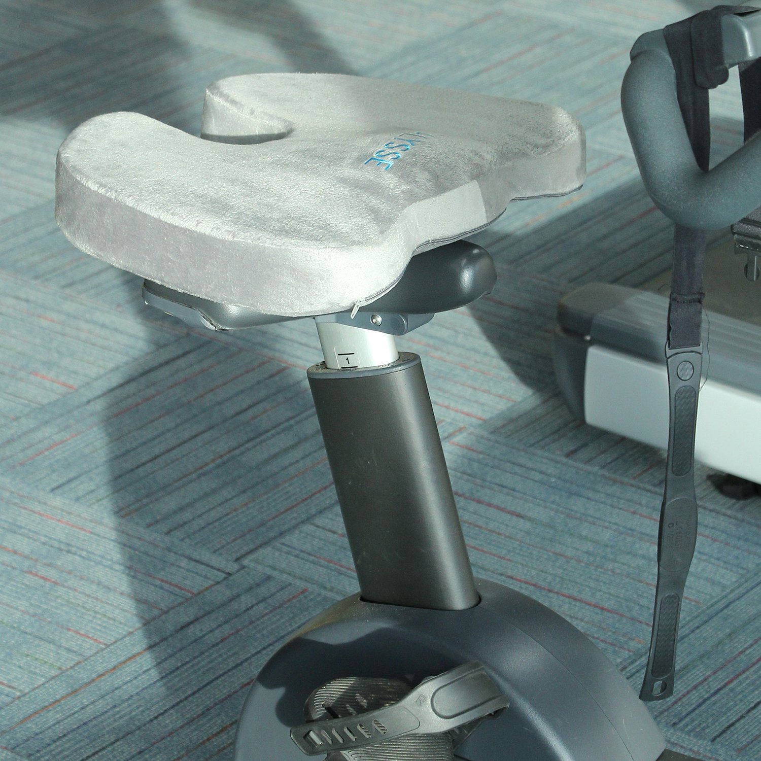 L\'ALYSSE Coccyx and Sciatica Orthopedic Comfort Memory Foam Seat Cushion for Office Chair, Truck Drivers,planes and Cars (grey)