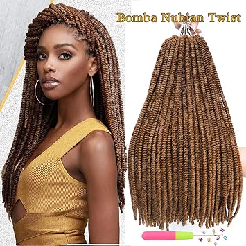 Amazon Com 7packs Bomba Nubian Twist 20inch Goddess Faux Locs