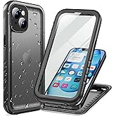 Cozycase for iPhone 15 Plus Waterproof Shockproof Dustproof Case - Heavy Duty/360 Full Body/Military Grade/Protective/Rugged 【8FT Drop Proof】 Built in Screen/Camera Protector with Lanyard Black