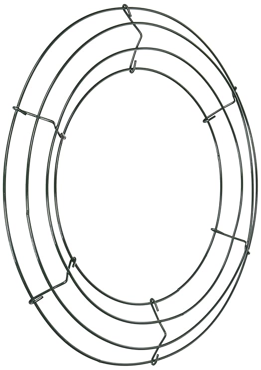 Panacea 36003 Wire Wreath Frame 12"Green