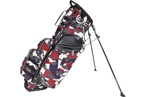 Subtle Patriot Golf Stand Bag - Ultralight and Versatile Golf Bag/Built to Stand/Hold 15 Golf Clubs/Full Lined Length Dividers/Snap-On Rain Cover & UV Protected/for A Proud American