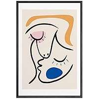 SIGNWIN Framed Canvas Wall Art Boho Decor Illustration Canvas Prints Home Artwork Decoration for Living Room,Bedroom - 16x24 inches